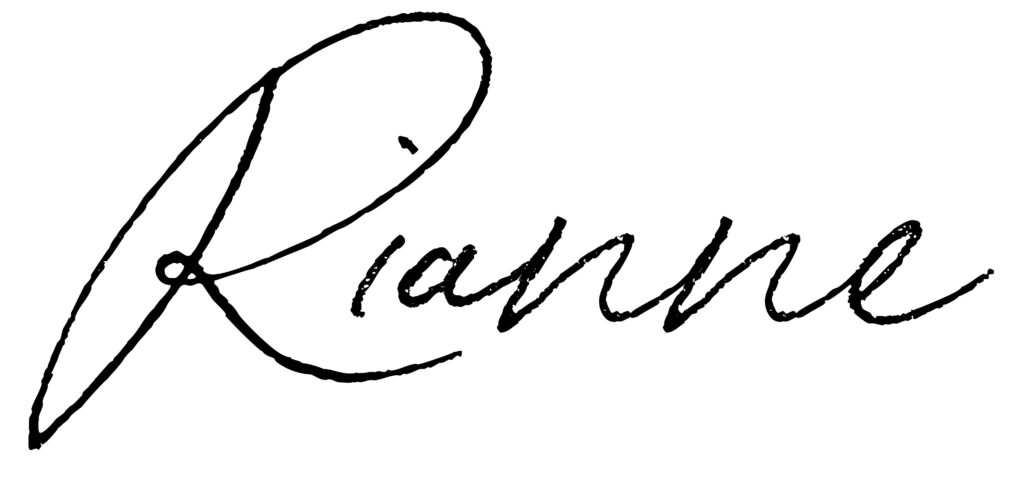 Rianne's signature