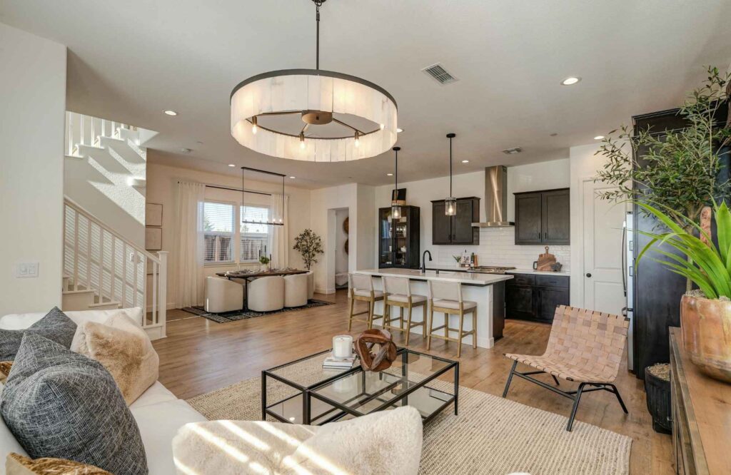 full-service-interior-design-andover-ks-scale-and-proportion-open-concept-floor-plan-kitchen-living-dining-with-contemporary-furnishings-meaningful-design